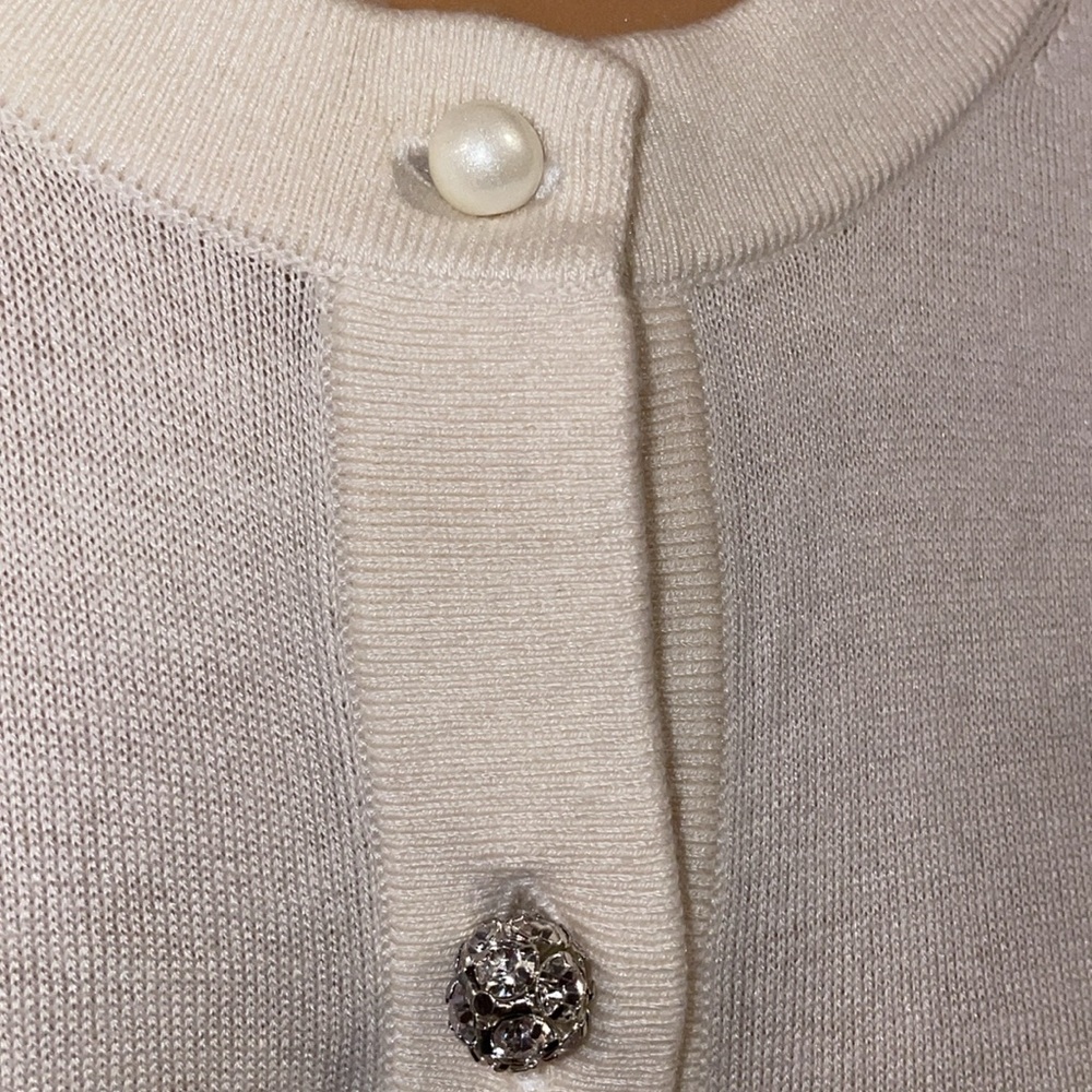 NWOT - RARE Kate Spade Pearl/Rhinestone Cardigan